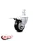 Service Caster 3.5 Inch Black Poly Swivel 3/4 Inch Square Stem Caster with Total Lock Brake SCC SCC-SQTTL20S3514-PPUB-BLK-34 - alternate 2